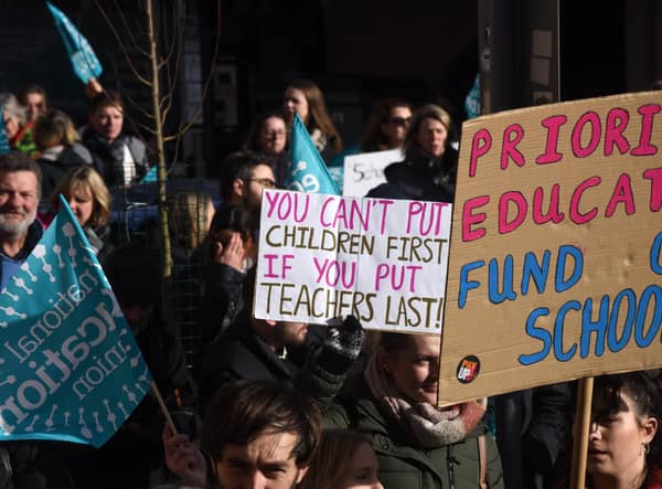 Teachers have completed the final action from a rolling 16 days of strikes. Picture: Jon Rigby