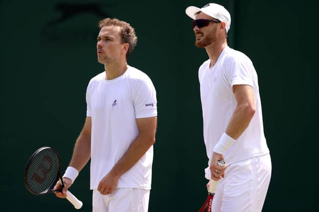 Jamie Murray and Bruno Soares got off to a winning start in Wimbledon's men's doubles