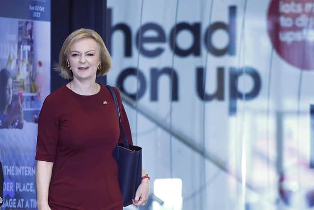 Prime Minister Liz Truss  on the first day of the Conservative Party Conference