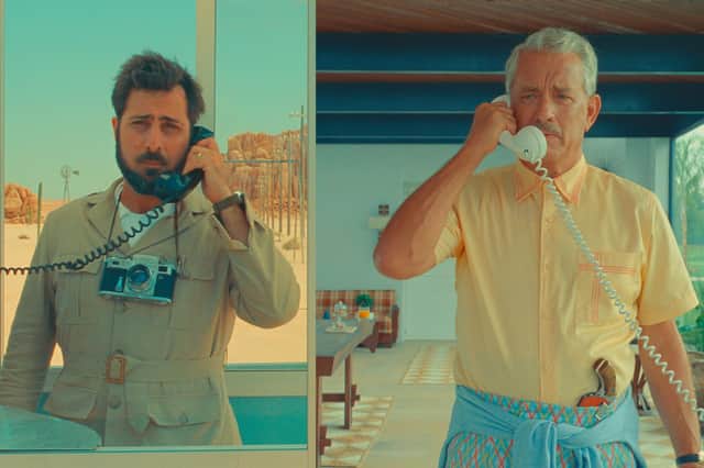 Jason Schwartzman and Tom Hanks in Asteroid City PIC: Courtesy of Pop. 87 Productions/Focus Features