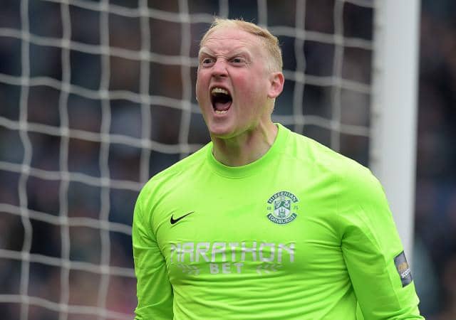 Conrad Logan was Hibs hero in the semi-final before helping clinch the 2016 Cup (Picture: SNS)