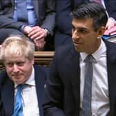 Chancellor Rishi Sunak presents the Spring budget statement to MPs. Picture: PRU/AFP/Getty