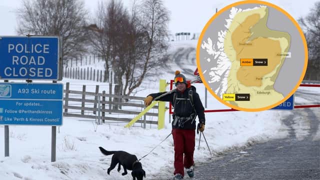 Amber and yellow warnings come into place across Scotland (Photo: Andrew Milligan and Met Office).