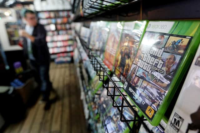 Grand Theft Auto 5 on shelves. 