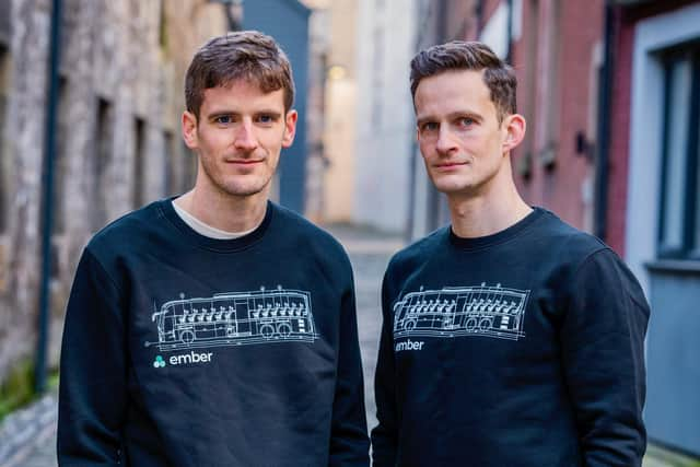 Ember co-founders Keith Bradbury and Pierce Glennie. Picture: Chris Watt Photography