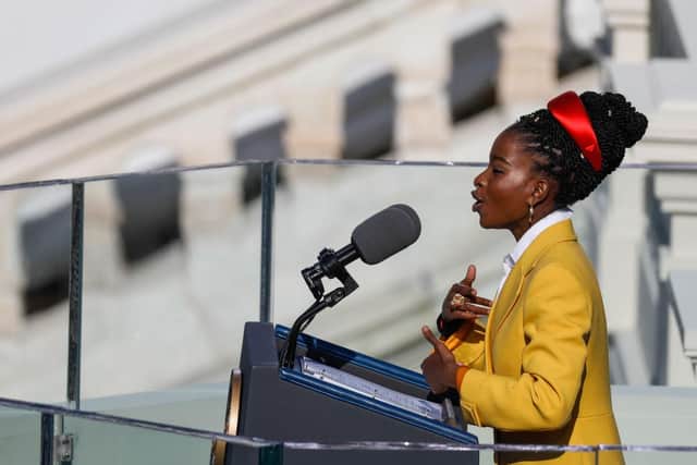 Amanda Gorman delighted Joe Biden's inauguration audience with her poem The Hill We Climb (Getty Images)