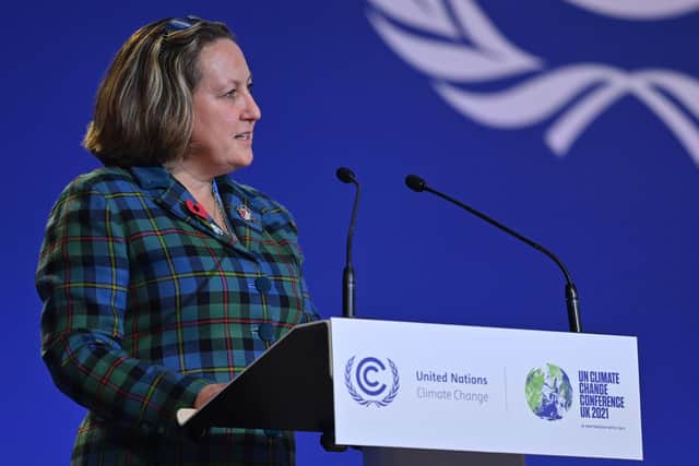 International trade secretary Anne-Marie Trevelyan warned the world was falling behind when it comes to climate adaptation Picture: Paul Ellis/AFP/Getty