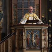 Justin Welby, the Archbishop Of Canterbury delivers his Easter Sermon at Canterbury Cathedral