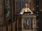Justin Welby, the Archbishop Of Canterbury delivers his Easter Sermon at Canterbury Cathedral
