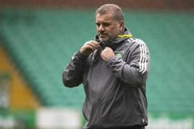 Celtic Manager Ange Postecoglou during a Celtic training session at Celtic Park, on October 04, 2022, in Glasgow, Scotland. (Photo by Alan Harvey / SNS Group)