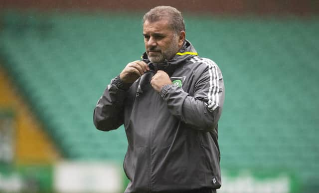 Celtic Manager Ange Postecoglou during a Celtic training session at Celtic Park, on October 04, 2022, in Glasgow, Scotland. (Photo by Alan Harvey / SNS Group)