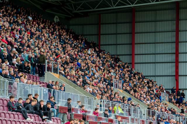 Fans will be back at Tynecastle this month.