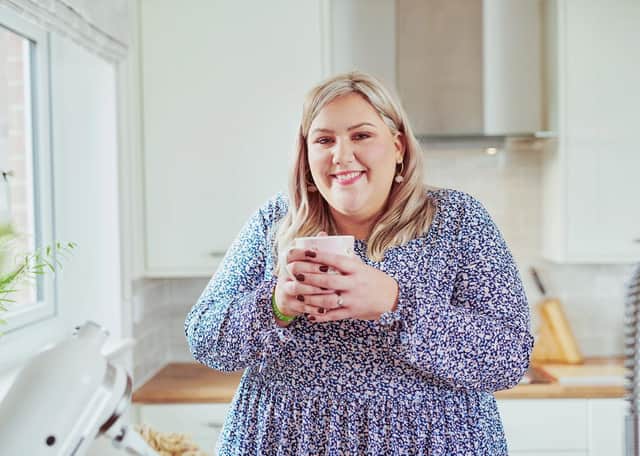 Great British Bake Off Finalist and Samaritans volunteer Laura Adlington having a virtual cuppa in support of Samaritans Brew Monday. People are being urged to virtually check in with friends and family. PKate Peters/PA Wire