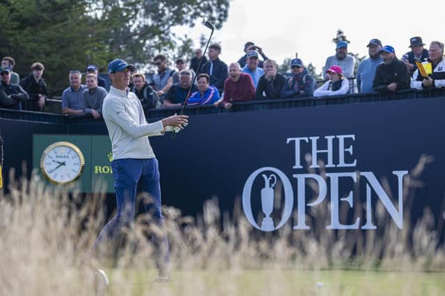 South African amateur Christo Lamprecht in action during the first round of the 151st Open at Royal Liverpool. Picture: Tom Russo/The Scotsman.