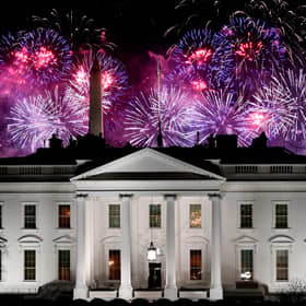 Fireworks above the White House mark Joe Biden's inauguration