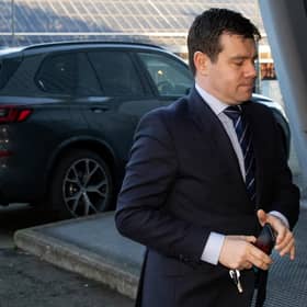 Rangers sporting director Ross Wilson arrives for the Rangers AGM at the Clyde Auditorium, on December 06, 2022, in Glasgow, Scotland.  (Photo by Craig Williamson / SNS Group)