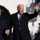 French President Emmanuel Macron and US President Joe Biden seem determined to lift the international sanctions on Iran and resurrect the flawed nuclear deal (Picture: Nathan Howard/Getty Images)