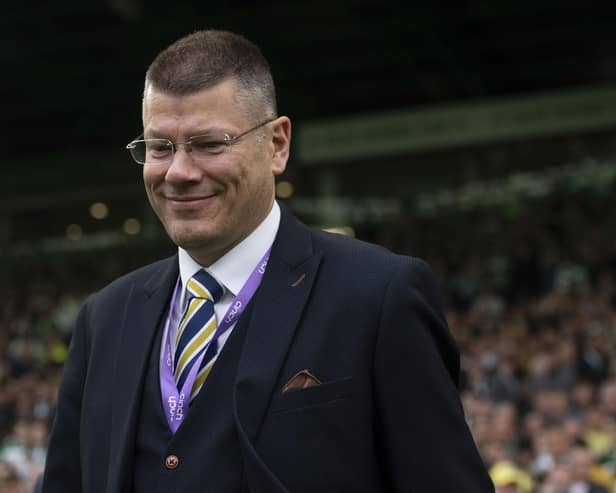 SPFL chief executive Neil Doncaster has hailed the 'extremely encouraging' financial results for season 2021-22. (Photo by Craig Foy / SNS Group)