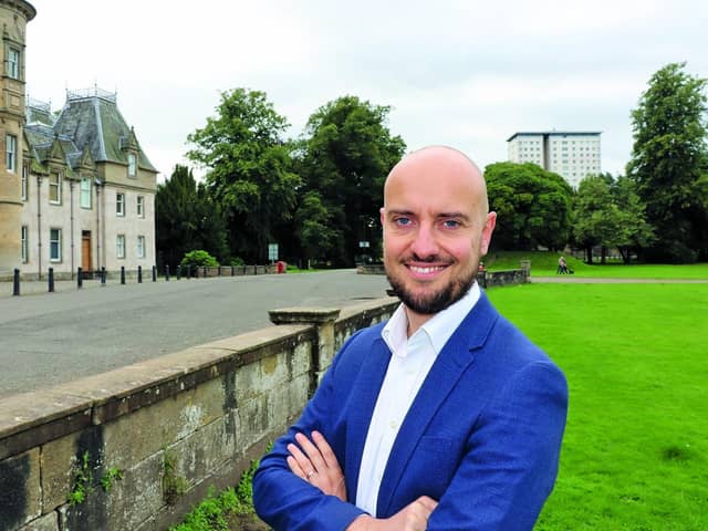 Mental health campaigner and SNP policy convener Toni Giugliano has been selected as the SNP candidate to fight for the Falkirk Westminster seat. Pic: Contributed