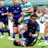 Bill Mata played his last game for Edinburgh in the loss to Benetton in the BKT United Rugby Championship at Stadio Monigo, in Treviso, Italy, on Saturday.  (Photo by Alfo Guarise/INPHO/Shutterstock)