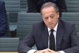 BBC chairman Richard Sharp was hauled in front of MPs over his involvement in a loan for Boris Johnson.