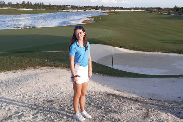 Albany Golf Course, venue for the Hero World Challenge hosted by Tiger Woods, is where Grace Crawford is playing and practising as a new member of Albany Golf Academy