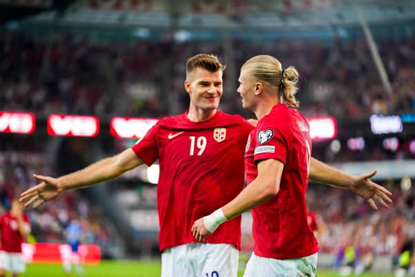 Erling Haaland scored twice as Norway defeated Cyprus 3-1 in Oslo.