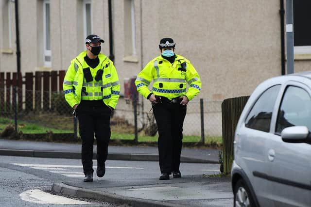 Police are maintaining a high-profile presence in Kinglassie