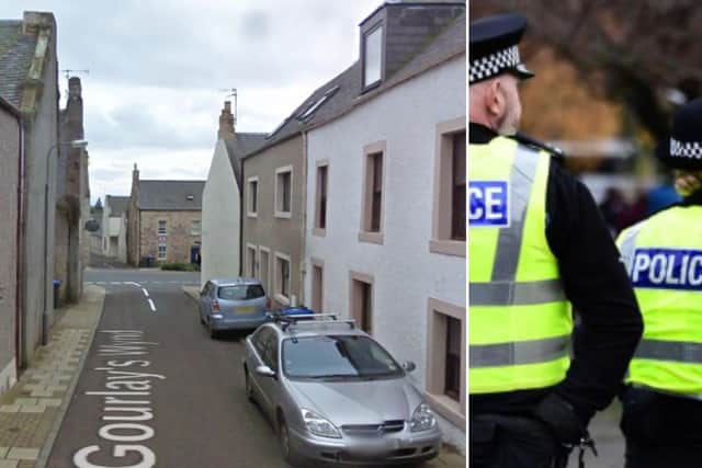 The incident took place on Gourlays Wynd in Duns.