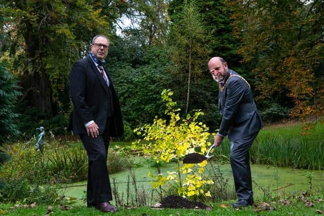 Every planting counts for Councillor Donald Wilson and Lord Provost Frank Ross