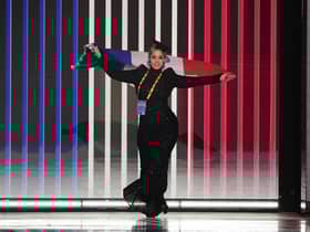 France entrant La Zarra during the dress rehearsal for the Eurovision Song Contest final at the M&S Bank Arena in Liverpool. Picture: Aaron Chown/PA Wire