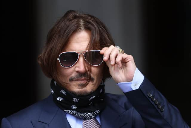 Actor Johnny Depp in July 2020. Credit: Yui Mok/PA Wire