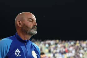 Scotland manager Steve Clarke looks on during the 3-0 win over Cyprus in Larnaca. (Photo by Ryan Pierse/Getty Images)