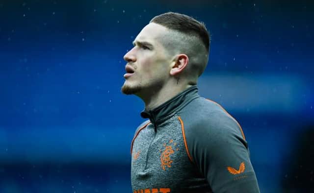 Rangers' Ryan Kent makes his 100th appearance for Rangers. (Photo by Rob Casey / SNS Group)