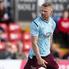 Stephen Kingsley has signed a new Hearts deal.  (Photo by Craig Foy / SNS Group)