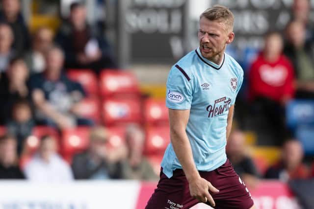 Stephen Kingsley has signed a new Hearts deal.  (Photo by Craig Foy / SNS Group)