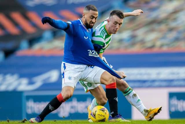Kemar Roofe has not played for Rangers since picking up an injury during the 1-0 win over Celtic at Ibrox on January 2. (Photo by Craig Williamson / SNS Group)