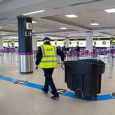 Edinburgh Airport is still only handling 10 per cent of its normal passenger numbers. Picture: Lisa Ferguson