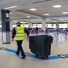 Edinburgh Airport is still only handling 10 per cent of its normal passenger numbers. Picture: Lisa Ferguson
