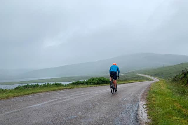 A snooze and a bag of chips at Contin helped Campbell on his way. PIC: Contributed.