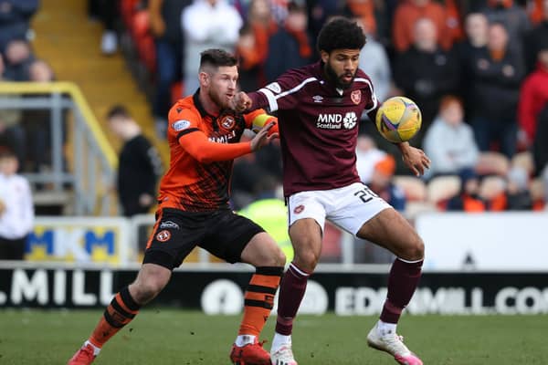 Ellis Simms had a successful loan spell at Hearts last season.  (Photo by Alan Harvey / SNS Group)