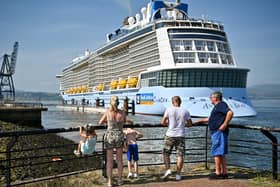 Royal Caribbean International's Anthem of the Seas cruise ship calls at Greenock port (Photo by Jeff J Mitchell/Getty Images)