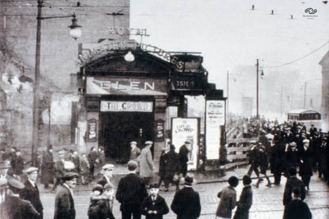 The Glen Cinema in Paisley, where 71 children died following a crush in the auditorium on Hogmanay, 1929.