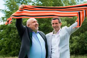Ross and Dundee United sporting director Tony Asghar back on June 22 at his unveiling.