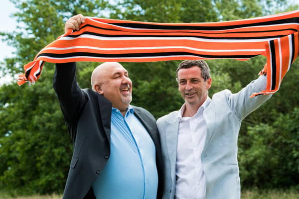 Ross and Dundee United sporting director Tony Asghar back on June 22 at his unveiling.