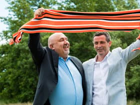 Ross and Dundee United sporting director Tony Asghar back on June 22 at his unveiling.