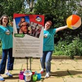 L-R: Lydia Raine and Mags Rivett from Family Holiday Charity