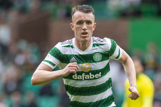 Celtic's David Turnbull is a player that his manager Ange Postecoglou says paid a price for being overburdened last season as he asserts that cannot be allowed to happen again. (Photo by Ewan Bootman / SNS Group)