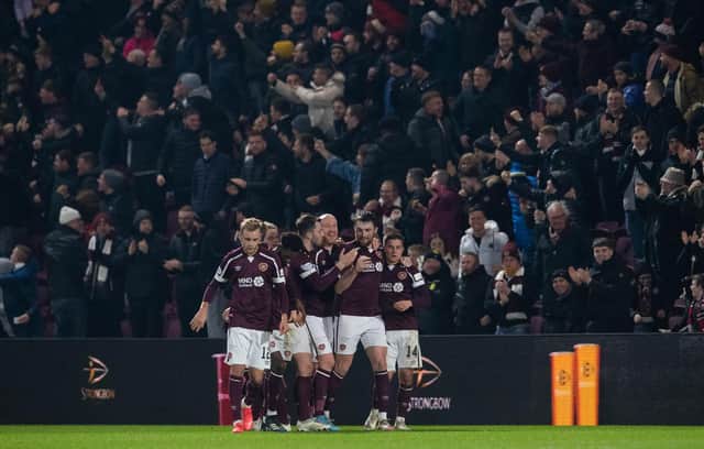Hearts were dominant in win over Aberdeen.  (Photo by Ross Parker / SNS Group)