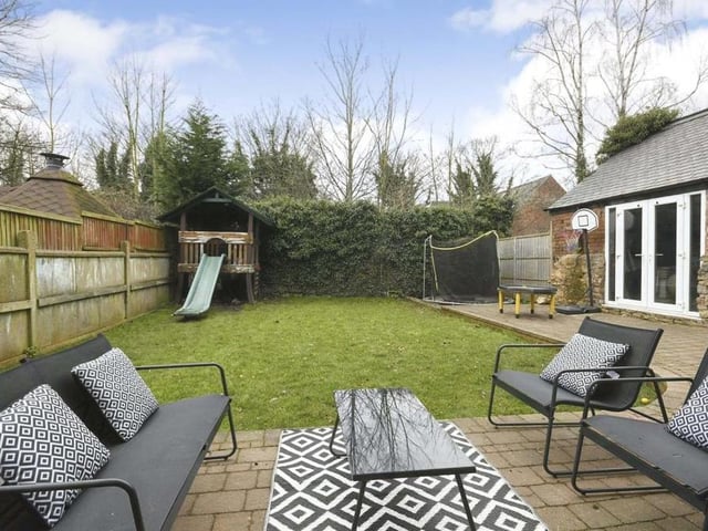 The back garden is a good size and fully enclosed. It is so flexible it can be used for play, for adventure or just for some good, old-fashioned relaxing. The paved patio area is ideal for entertaining family and friends in the summer.